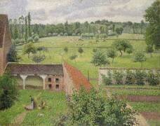 Vue à travers une fenêtre (Camille Pissarro) - Muzeo.com