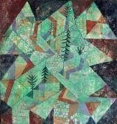 Wald Bau (Construction en bois) (Paul Klee) - Muzeo.com