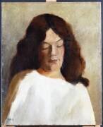Young Woman with her Hair Down (Paula Modersohn-Becker) - Muzeo.com