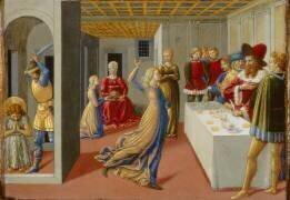 La fête d'Hérode et la décapitation de Saint Jean Baptiste (Benozzo Gozzoli) - Muzeo.com
