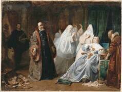 Anne d'Autriche et le chancelier Séguier (1637) (Claudius Jacquand) - Muzeo.com
