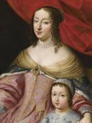 Anne d'Autriche, régente, Louis XIV et Philippe de France, duc d'Anjou (anonyme) - Muzeo.com