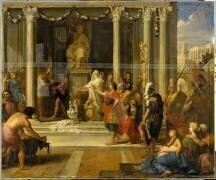 Auguste ordonne de fermer les portes du temple de Janus (Louis Boullogne le Jeune) - Muzeo.com