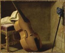 Basse, cahier de musique et épée (Michel Boyer) - Muzeo.com
