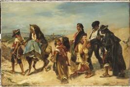 Bohémiens en marche (Alfred Dehodencq) - Muzeo.com