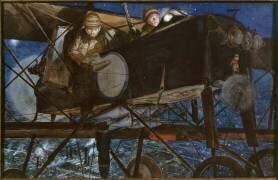 Bombardement de nuit par un avion de type Bréguet-Michelin (François Flameng) - Muzeo.com