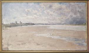 Bords de Loire, mouettes (Maurice Le Liepvre) - Muzeo.com