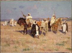 Cavaliers Chleuhs en reconnaissance dans le Sud Marocain (Henry Charles Séné) - Muzeo.com