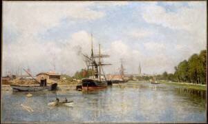 Chantiers navals à Caen (Stanislas Victor Edouard...) - Muzeo.com