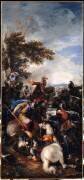 Charge de cavalerie avec cavalier renversé au premier plan (Joseph Parrocel) - Muzeo.com