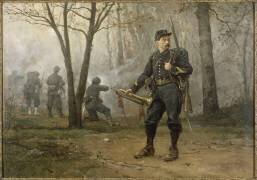 Clairon de chasseurs à pied en tenue de campagne, vers 1870 (Etienne Prosper...) - Muzeo.com