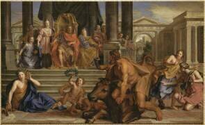 Combat d'Hercule et d'Acheloüs (Noël-Nicolas Coypel) - Muzeo.com