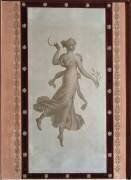 Décor de la salle à manger : danseuse dans le goût pompéien, d'après un dessin de Percier (Louis Lafitte) - Muzeo.com