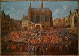 Départ de Louis XV après le lit de justice (Pierre Denis Martin) - Muzeo.com