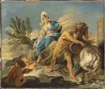 Dispute de Minerve et Neptune pour donner un nom à la ville d'Athènes (Noël Halle) - Muzeo.com