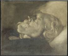 Edmond de Goncourt (1822-1896),écrivain,sur son lit de mort (Eugène Carrière) - Muzeo.com