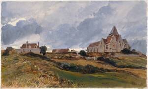 Eglise de Varengeville (Eugène Isabey) - Muzeo.com