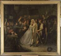 Elisabeth de Cazotte à la prison de l'Abbaye le 23 septembre 1792 (Claude-Noël Thevenin) - Muzeo.com