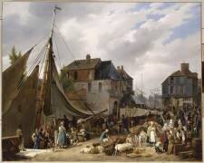 Embarquement des bestiaux sur le 
