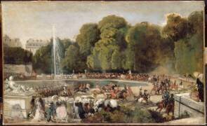 Entrée de la duchesse d'Orléans dans le jardin des Tuileries à Paris, le 4 juin 1837 (Eugène Lami) - Muzeo.com