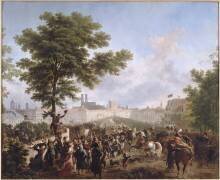 Entrée de l'armée française commandée par l'Empereur à Munich, le 24 octobre 1805 (Nicolas Antoine Taunay) - Muzeo.com