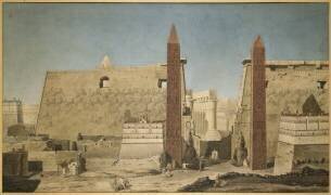 Façade du temple de Louxor (François-Michel Cécile) - Muzeo.com
