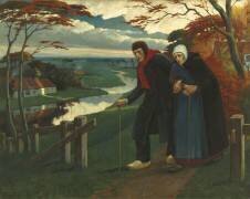 Fin d'automne, dit aussi L'aveugle (Eugène Laermans) - Muzeo.com