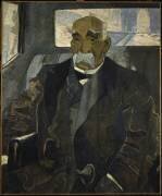 Georges Clémenceau (1841-1929), assis dans une voiture descendant les Champs-Elysées (Emmanuel Gondouin) - Muzeo.com