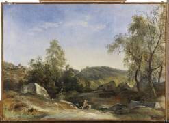 Haltes des peintres à Fontainebleau (Auguste-Xavier Leprince) - Muzeo.com
