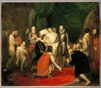 Henri III à son lit de mort (Joseph Beaume) - Muzeo.com