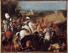 Henri IV à la bataille d'Arques (21 septembre 1589) (anonyme) - Muzeo.com