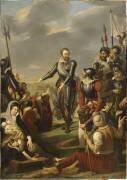 Henri IV fait distribuer des vivres pendant le siège de Paris en aout 1590 (Jean-Charles Tardieu) - Muzeo.com