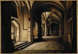 Intérieur d'église. Effet de nuit (Hendrick van Steenwyck) - Muzeo.com
