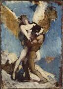 Jacob et l'Ange (esquisse) (Léon Bonnat) - Muzeo.com