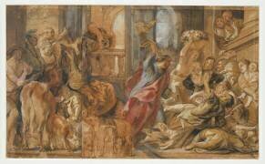 Jésus chassant les marchands du Temple (Jacob Jordaens) - Muzeo.com