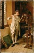 Joueur de flûte (Jean-Louis-Ernest Meissonier) - Muzeo.com