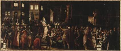 Judith montrant la tête d'Holopherne aux habitants de Béthulie (Gillis Congnet) - Muzeo.com