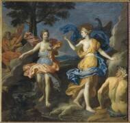 Junon en colère menace la nymphe Io en présence de Jupiter (François Verdier) - Muzeo.com