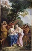 Jupiter enfant élevé par des nymphes chez les Corybantes (Noël-Nicolas Coypel) - Muzeo.com
