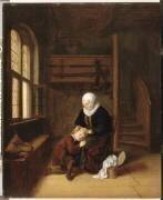 La Chercheuse de poux (Abraham de Pape) - Muzeo.com