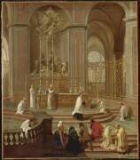La messe du chanoine de La Porte ou le maître autel de Notre-Dame (Jean Jouvenet) - Muzeo.com