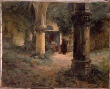 La messe à l'abbaye de Saint-Arnould, Trouville (Amédée Buffet) - Muzeo.com