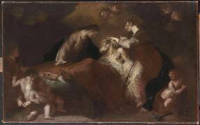 La Mort de saint Joseph (Giuseppe Bazzani) - Muzeo.com