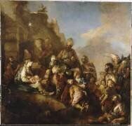 La Nativité, avec l'Adoration des mages (Charles de la Fosse) - Muzeo.com