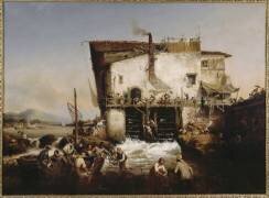 La pêche aux aloses (Ambroise-Louis Garneray) - Muzeo.com