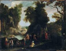 La prédication de saint Jean Baptiste (Filippo Napoletano) - Muzeo.com
