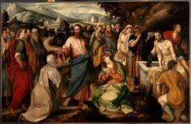 La résurrection de Lazare (Bonifazio Veronese) - Muzeo.com