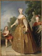 La reine de France, Marie Leszczynska (1703-1768) en grand costume de cour (François Albert Stiemart) - Muzeo.com