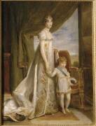 La reine Hortense de Hollande avec son fils aîné Napoléon Charles (François Gérard) - Muzeo.com