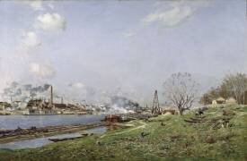 La Seine à Conflans-Charenton (Antoine Guillemet) - Muzeo.com